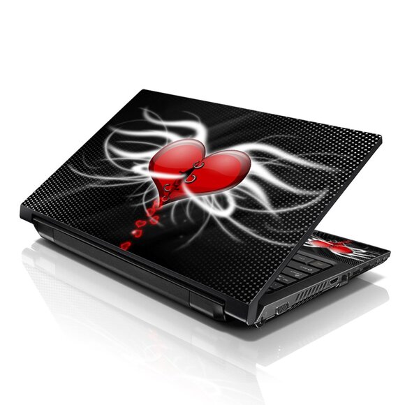LSS 15.6 & 17.3 Inches Laptop Notebook Skin Sticker Decal - Broken Heart - Picture 1 of 2